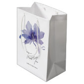 Paarse Iris Waterverf Wedding Medium Cadeauzakje (Achterkant Gekanteld)