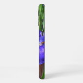 Paarse Irisa Floral iPhone Hoesje (Linkerkant)