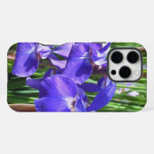 Paarse Irisa Floral iPhone Hoesje (Achterkant horizontaal)