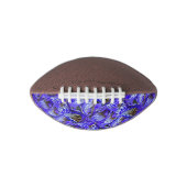 Paarse irisbloem / schuin / betegeld / american football (Voorkant)