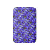 Paarse irisbloem / schuin / betegeld / badmat (Voorkant Verticaal)