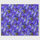 Paarse irisbloem / schuin / betegeld / cadeaupapier (Vlak)