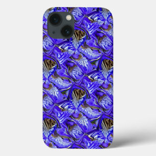 Paarse irisbloem / schuin / betegeld / Case-Mate iPhone case