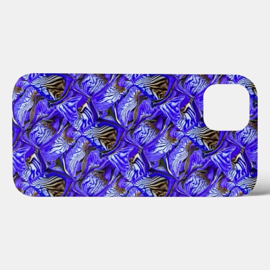Paarse irisbloem / schuin / betegeld / Case-Mate iPhone case (Achterkant (horizontaal))