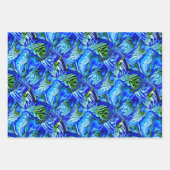 Paarse irisbloem / schuin / betegeld / filters / inpakpapier vel (Voorkant 2)