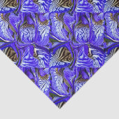 Paarse irisbloem / schuin / betegeld / tissuepapier (Detail)