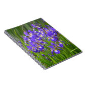 Paarse irisbloemtuin notitieboek (Rechterzijde)