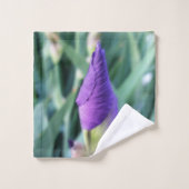 paarse irisbuis bad handdoek (Wasdoekje)