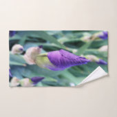 paarse irisbuis bad handdoek (Handdoek)