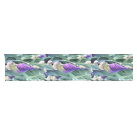 paarse irisbuis korte tafelloper (Horizontaal)