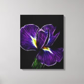 Paarse irisdoek canvas afdruk (Voorkant)