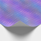Paarse iriserende Shimmer Glamour Party Cadeaupapier (Hoek)