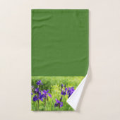 Paarse Irises botanische doekset Bad Handdoek (Handdoek)