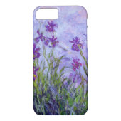 Paarse Irises Floral Claude Monet Case-Mate iPhone Case (Achterkant)