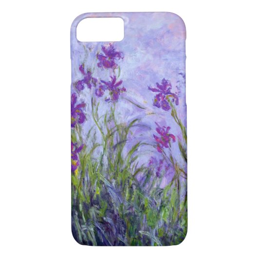 Paarse Irises Floral Claude Monet Case-Mate iPhone Case (Achterkant)