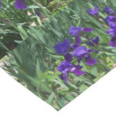 Paarse Irises Floral Pattern Table Runner Korte Tafelloper (Hoek)
