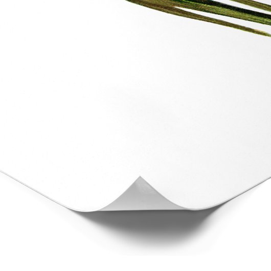 Paarse Irises Gepersonaliseerd Poster (Hoek)