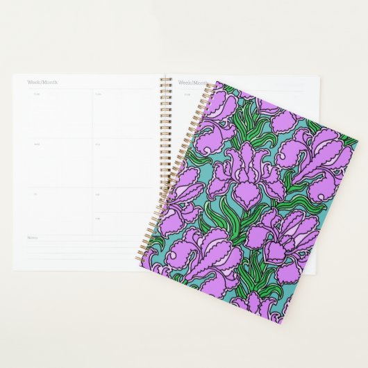 Paarse Irises Planner (Display)