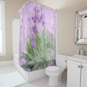 Paarse Irises Shower Curtain Douchegordijn (In situ)