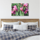 Paarse Irises Spring Floral Canvas Afdruk (Insitu (Slaapkamer))