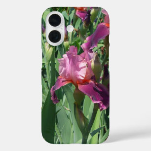 Paarse Irises Spring Floral iPhone 16 Hoesje