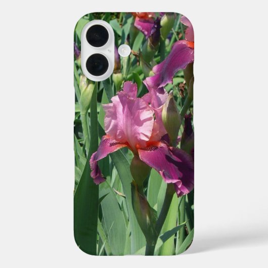 Paarse Irises Spring Floral Case-Mate iPhone Case (Achterkant)