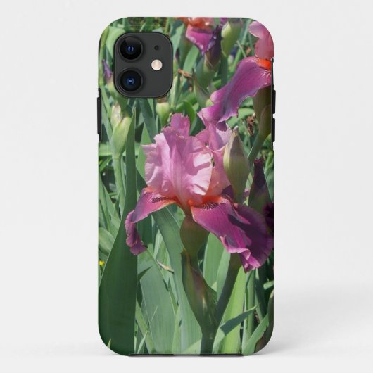 Paarse Irises Spring Floral Case-Mate iPhone Case (Achterkant)
