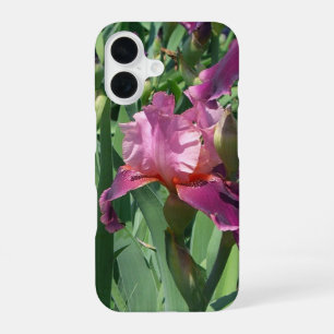 Paarse Irises Spring Floral iPhone 16 Hoesje