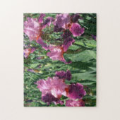 Paarse Irises Spring Floral Legpuzzel (Verticaal)