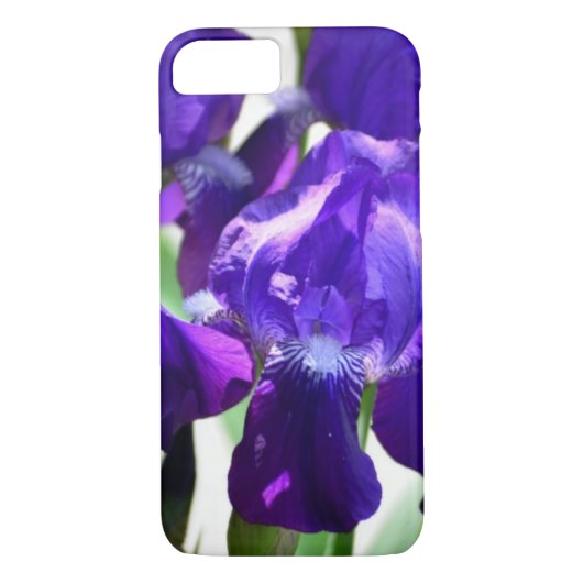 Paarse Irises Vloer Case-Mate iPhone Case (Achterkant)