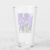 Paarse Irises Vloer Glas (Achterkant)