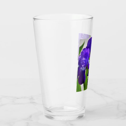 Paarse Irises Vloer Glas (Rechts)