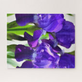 Paarse Irises Vloer Legpuzzel (Horizontaal)