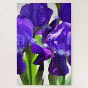 Paarse Irises Vloer Legpuzzel