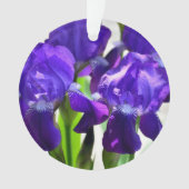Paarse Irises Vloer Ornament (voorkant)
