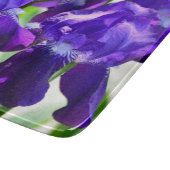 Paarse Irises Vloer Snijplank (Hoek)