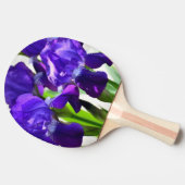 Paarse Irises Vloer Tafeltennisbatje (Zijkant)