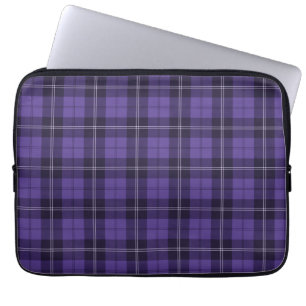 Paarse Irish Plaid Laptop Sleeve