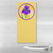 Paarse irisschildering - Oorspronkelijke blowerend Magnetisch Notitieblok (In situ)