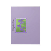 Paarse irisschildering - Oorspronkelijke blowerend Notitieblok (Linkerzijde)