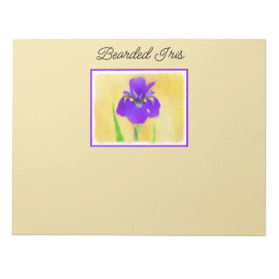 Paarse irisschildering - Oorspronkelijke blowerend Notitieblok
