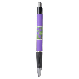 Paarse irisschildering - Oorspronkelijke blowerend Pen