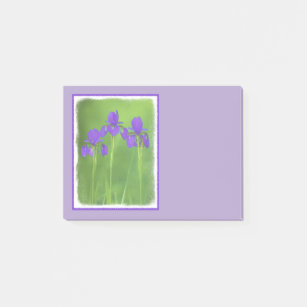 Paarse irisschildering - Oorspronkelijke blowerend Post-it® Notes