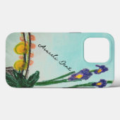 Paarse Irissen iPhone / iPad hoesje (Achterkant (horizontaal))