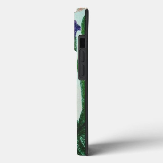 Paarse Irissen iPhone / iPad hoesje (Achterkant / Links)