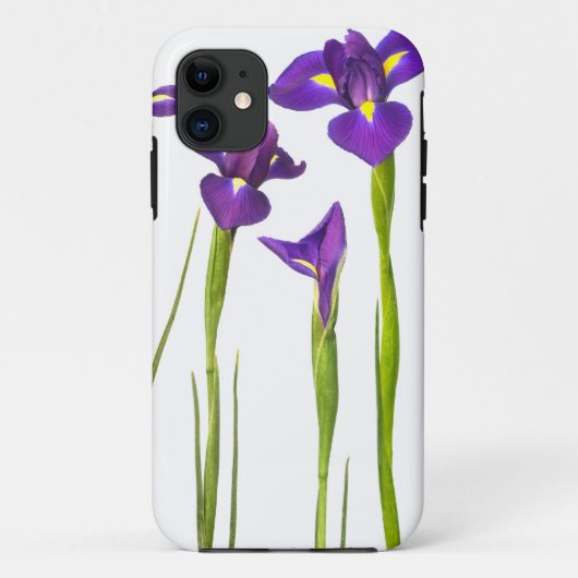 Paarse Irissen - Iris Bloem Aangepaste Sjabloon Case-Mate iPhone Case (Achterkant)