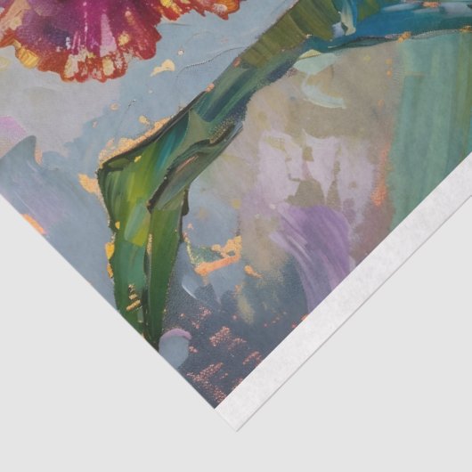 paarse irissen ontkoppeling tissuepapier (Detail)