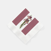 Paarse Irist donkerroze papier servkin Servetten (Hoek)
