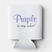 Paarse is mijn kleur Schattige Blikjeskoeler (Achterkant)
