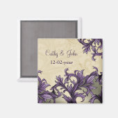 Paarse  ivooroorlog magneet (Voorkant / Achterkant)